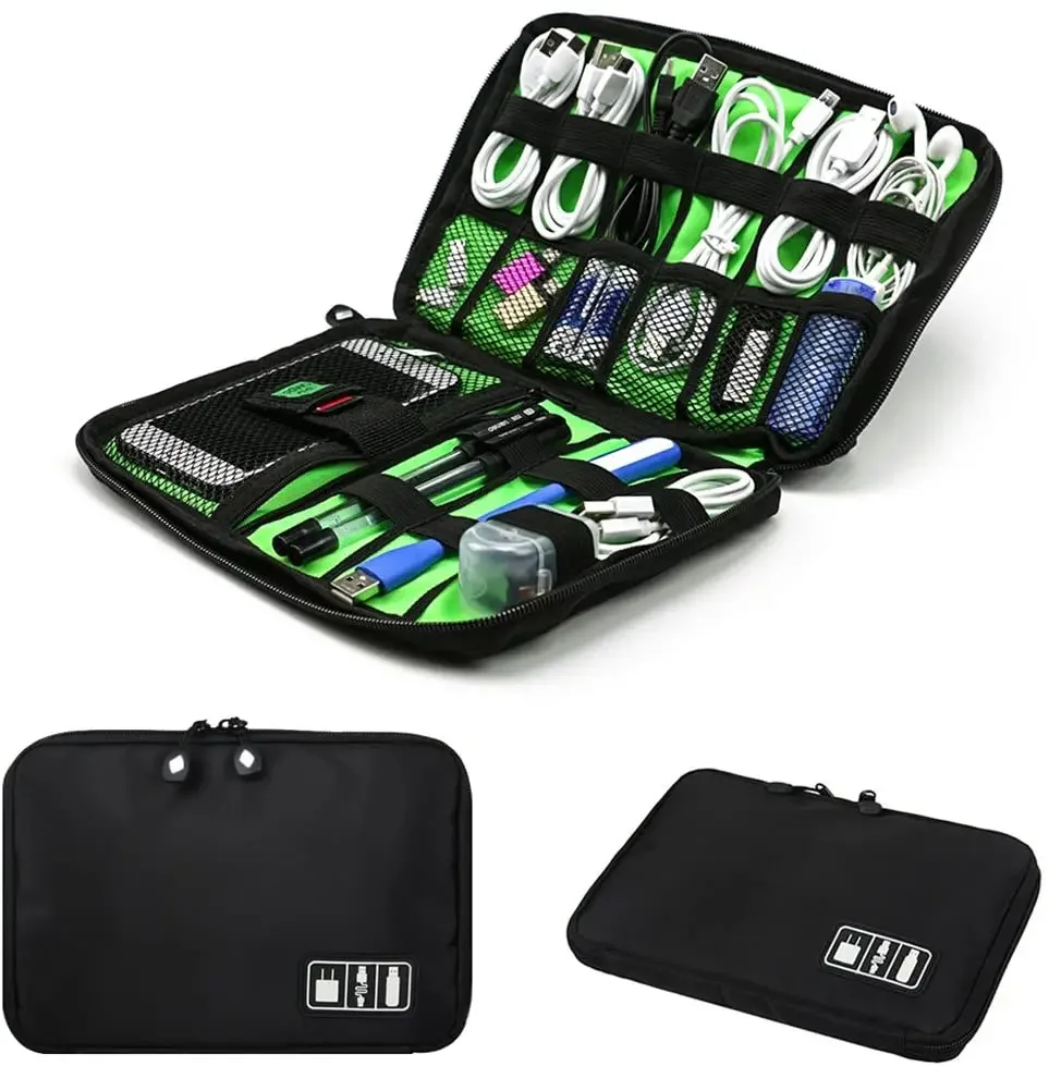 Cable Management Bag - Cable Organizer Storage Bags System Kit