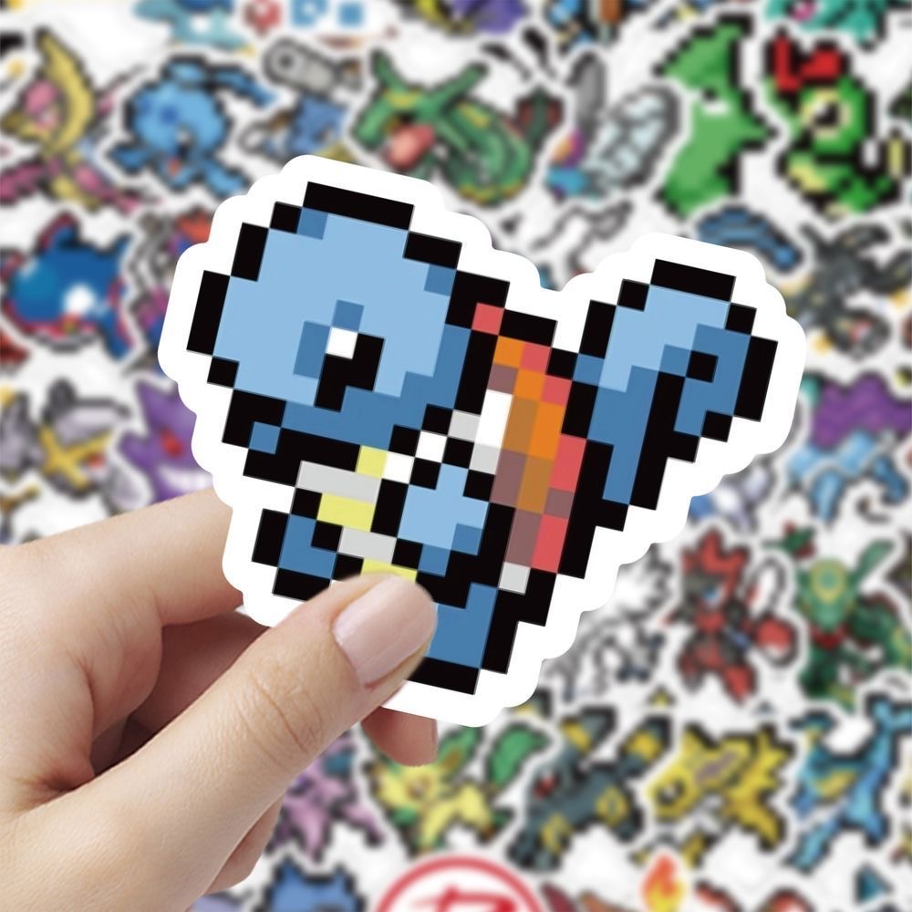 60Pcs Pixel Pokémon Stickers C - đánh giá và giá Laptop Accessories Cute