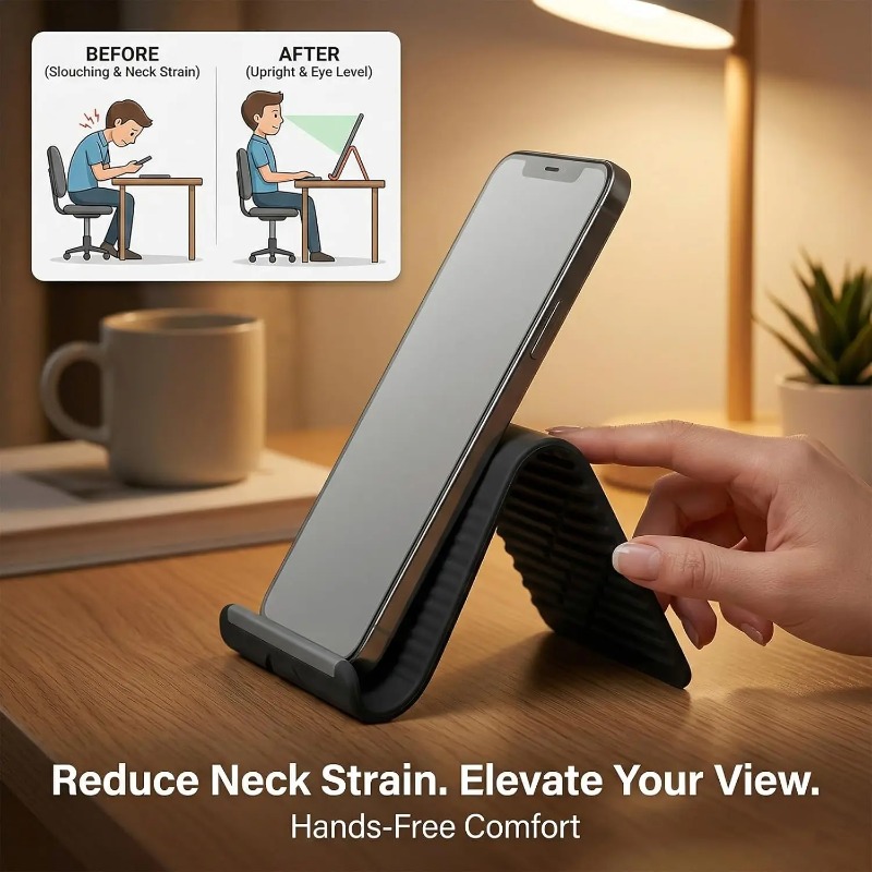 Flexible Foldable Silicone Pho - đánh giá và giá Laptop Stand Portable