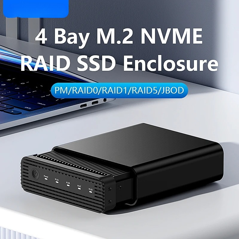 Aluminum M2 4-Bay USB4 Externa - đánh giá và giá External Nvme Ssd