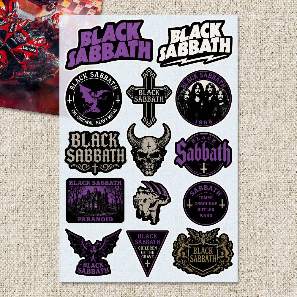 B-LACK S-ABBATH Stickers Moto  - đánh giá và giá Laptop Accessories Ideas