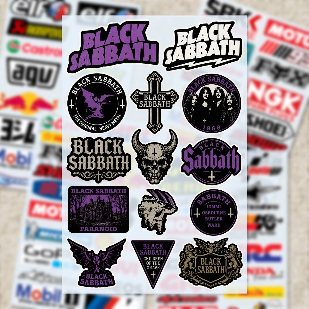 B-LACK S-ABBATH Stickers Moto  - đánh giá và giá Laptop Accessories Ideas