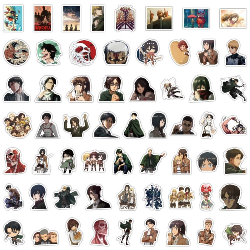 60Pcs Attack on Titan Anime St - đánh giá và giá Accessories Laptop