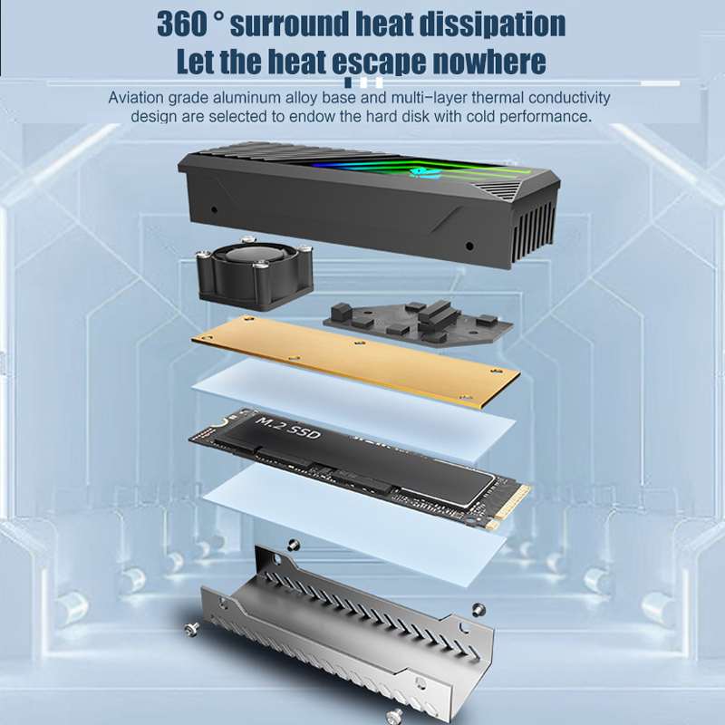 M2 Heat-sink NVMe SSD 2280 Coo - đánh giá và giá External Nvme Ssd