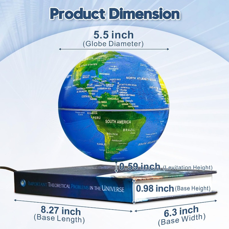 Magnetic Floating Globe with L - đánh giá và giá Laptop Accessories Light